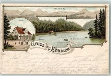 73553 W7061 Ebnisee 1897 Lithographie Hotel Blick auf die Alp