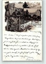 07422 O6821 Paulinzella 1899 Gebrauchsspuren Vorläufer Kloster Paulinzella Lithographie