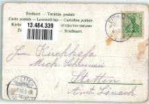 79588 W7859 Efringen-Kirchen 1905 Lithographie Markgräfler-Tracht Gasthaus zum Ochsen