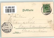 32423 W4950 Minden , Westf 1898 Lithographie Bahnhof Mindener Dom Marktplatz Schwanenteich