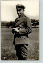 Deutscher Luftsport Verband Leutnant Hans Kirchstein Orden Flugwesen WK II Foto AK