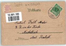 77709 W7620 Wolfach 1899 Mondschein Marktplatz Rathaus