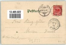 79733 W7883 Tiefenstein 1904 Gebrauchsspuren Vorläufer Gasthaus zur Post Litho