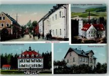 02733 O8704 Cunewalde 1914 - Genesungsheim Postamt Schloß von Ziegler