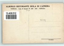 30100 Venezia 1940 - Albergo Ristorante Sola di Caprera , gute Erhaltung AK