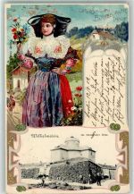 31515 W3053 Steinhude 1902 Prägedruck Tracht Wilhemstein Steinhuder Meer