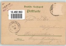 36341 W6420 Lauterbach Hessen 1898 Lithographie Wichhausbrücke Kaiserl. Post Schloß Eisenbach