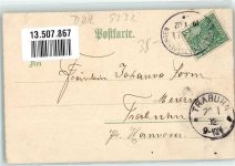 99628 O5232 Buttstädt 1902 Lithographie Stiefmütterchen Engelstrompete Bahnpost