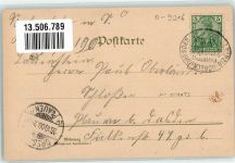 09603 O9201 Siebenlehn 1900 Lithographie Romanus Ratskeller Schule Zollhaus Bahnpost Leipzig- Dresden