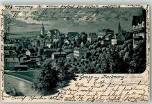 71522 W7150 Backnang 1900 Lithographie / Mondschein
