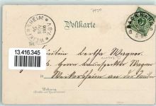 71522 W7150 Backnang 1900 Lithographie / Mondschein