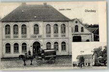 28870 W2802 Ottersberg b Bremen 1903 Foto AK Schloh's Hotel Kutsche Post Kirche
