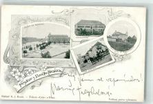 Nové Straseci Neustraschitz 1900 - Skola na namesti Chorobinec Vila Marinka
