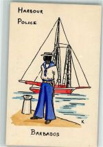 Barbados - Hafen Polizei Harbour Police Segelschiff
