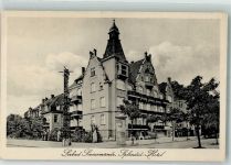 Swinemünde Swinoujscie Foto AK Litfaßsäule Hotel Splendid