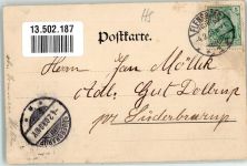 24937 W2390 Flensburg 1903 Passepartout Nordergraben