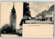 72280 W7295 Dornstetten , Württ Gebrauchsspuren Martinskirche Dorfstraße