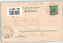 08209 O9700 Auerbach , Vogtl 1899 Lithographie Bürgerschule