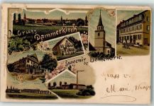 68210 Dannemarie Dammerkirch 1898 - Kirche Fabrik Gasthaus Cafe Wein- Handlung Eisenbahn Viadukt