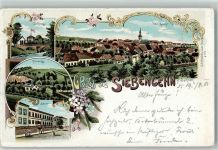 09603 O9201 Siebenlehn Lithographie Zollhaus Romanus Schule
