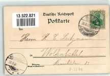 39288 O3270 Burg b Magdeburg 1902 Lithographie Deichwall Gasthaus Obere Stadt Denkmal Gasthaus Helgoland Kanal