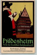31134 W3200 Hildesheim Künstlerkarte Knochenhauer Amtshaus