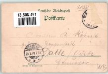 10115 W1000 Wannsee 1898 Lithographie Gasthaus Deutsche Eiche Garten