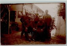 94249 W8373 Bodenmais 1904 Privatfoto AK Norddeutscher Lloyd Bremen Underberg Emailleschild Gruppenfoto