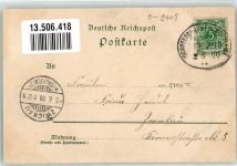 08301 O9408 Niederschlema 1900 Lithographie Genesungsheim Deutscher Handlungsgehülfen Tannenzapfen Wappen