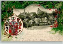 38871 O3705 Ilsenburg 1901 Prägedruck Schloß Ilsenburg Wappen