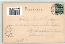 38871 O3705 Ilsenburg 1901 Prägedruck Schloß Ilsenburg Wappen