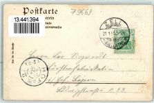 79669 W7863 Zell im Wiesental 1905 Prägedruck Rehbock Auerhahn Wappen