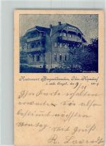 01773 O8242 Kipsdorf 1904 - Ober-Kipsdorf Gasthaus Bergschlößchen