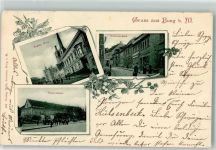 39288 O3270 Burg b Magdeburg 1900 - Breite Weg Waisenhaus Schulstraße