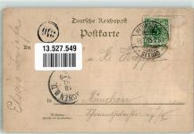 17375 O2111 Ahlbeck 1895 Lithographie H. Steenborgs Gasthaus Dampfer Swinemünde Strand Segelboote