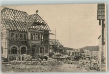 72351 W7465 Binsdorf , Württ Privatfoto AK Entstehung Neu-Binsdorf Baustelle