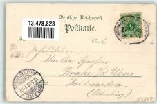 65817 W6239 Eppstein , Taunus 1898 Lithographie Bergpark des Herrn Alfred von Neufville Hotel Seiler Bahnpost Frankfurt Zug 608