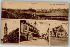 67246 W6716 Dirmstein 1919 - Bahnhof Kirche Gendarmeriestation Post