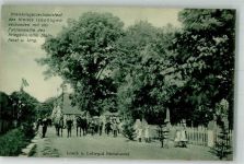 29367 W3101 Steinhorst , Niedersachs Gebrauchsspuren Kreiskriegsverbandsfest mit Fahnenweihe Land- u. Lehrgut Foto AK