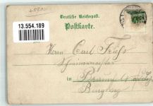 58089 W5800 Hagen , Westf 1897 Lithographie Bahnhof Kriegerdenkmal Waldlust