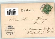 29525 W3110 Uelzen , Lüneburger Heide 1901 - Lutherdenkmal Veersserstraße Fischerhof