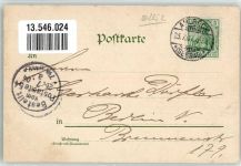 17419 O2252 Seebad Ahlbeck 1904 Lithographie Strand-Hotel Damenbad Seesteg Mondschein