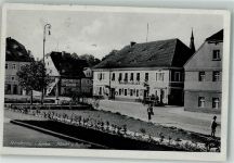 Primkenau Przemkow 1943 Foto AK Rathaus Marktplatz Empfänger nicht ermittelt zurück