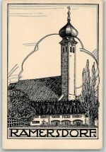 W8000 Ramersdorf C.A. & Co.M. Heimat Bilder Nr. 2 Künstlersteindruck Künstlerkarte