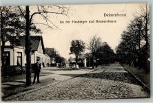 27749 W2870 Delmenhorst 1908 - An der Hasberger- u. Bremerstraße Litfaßsäule