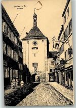 83410 W8229 Laufen , Salzach Künstlerkarte Stadttor Atelier E. Felle-Isny