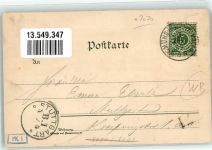 73072 W7076 Schwäbisch Gmünd 1899 Lithographie Unterer Marktplatz Lehrerseminar Oberer Marktplatz Bahnhof