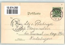 88069 W7992 Tettnang 1898 Lithographie Adelskorrespondenz Krankenhaus Schloss Stadttor Bahnhof
