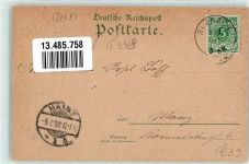69483 W6948 Wald-Michelbach 1897 Lithographie Schimmelberg Ireneturm Gasthaus Tromm