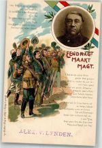 Karikatur Propaganda Gedicht oder Lied Buren 1900 Lithographie / Künstlerkarte